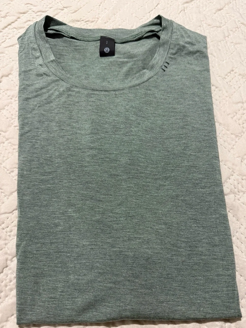lululemon athletica Men's Heathered Sage Green Tank Top